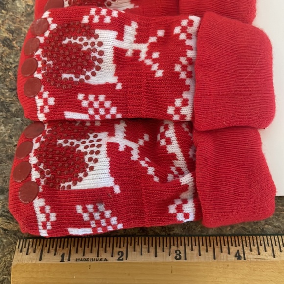 NWT GRIP Socks for Dogs Red and White L - Picture 6 of 7